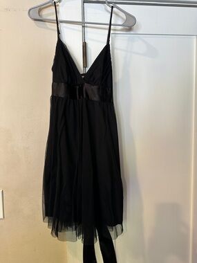 Little Black Spaghetti-Strap Dress